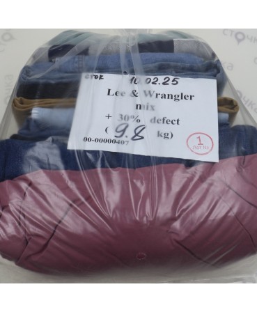Lee & Wrangler mix +30% Defect