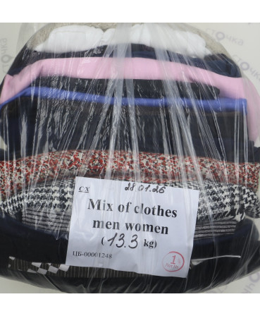 Mix of clothes men women